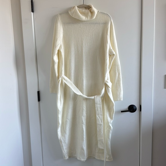 Plus Size Sweater Dress - Midi Length - Picture 1 of 2